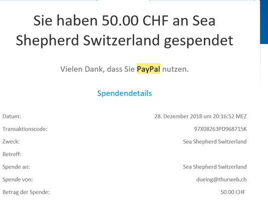 Spende an Shepherd Switzerland