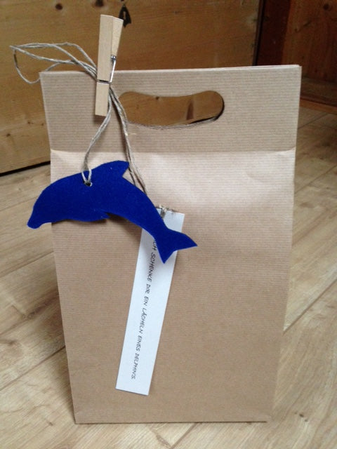 Geschenksverpackung breit inkl. Filzanhänger